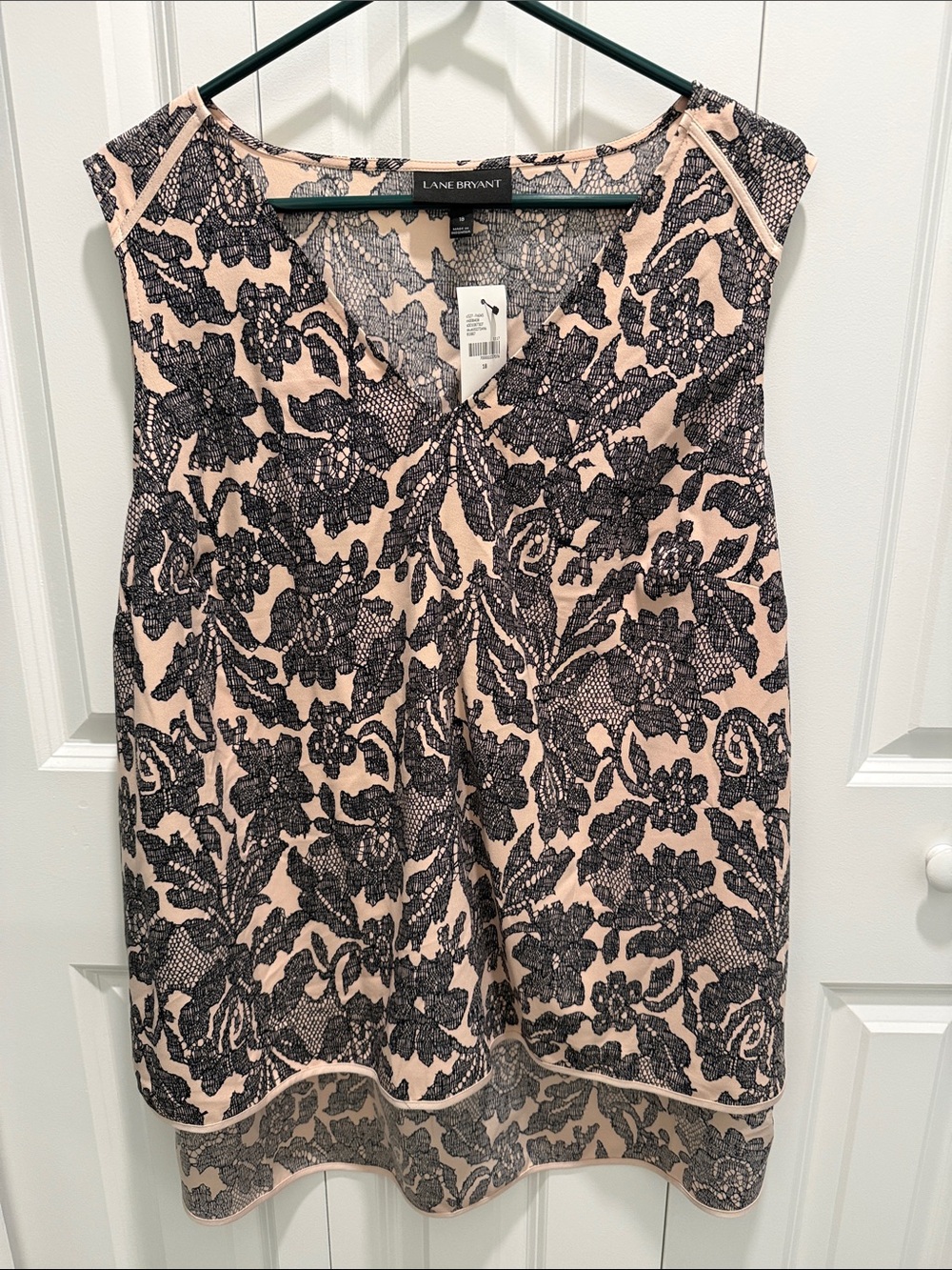 Lane Bryant Blush Pink Sleeveless Top